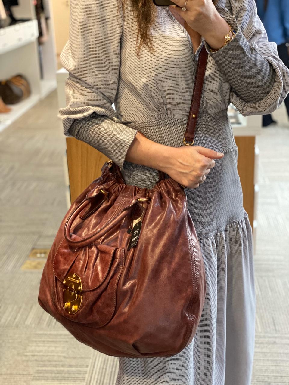 miu miu hobo shoulder bolsa