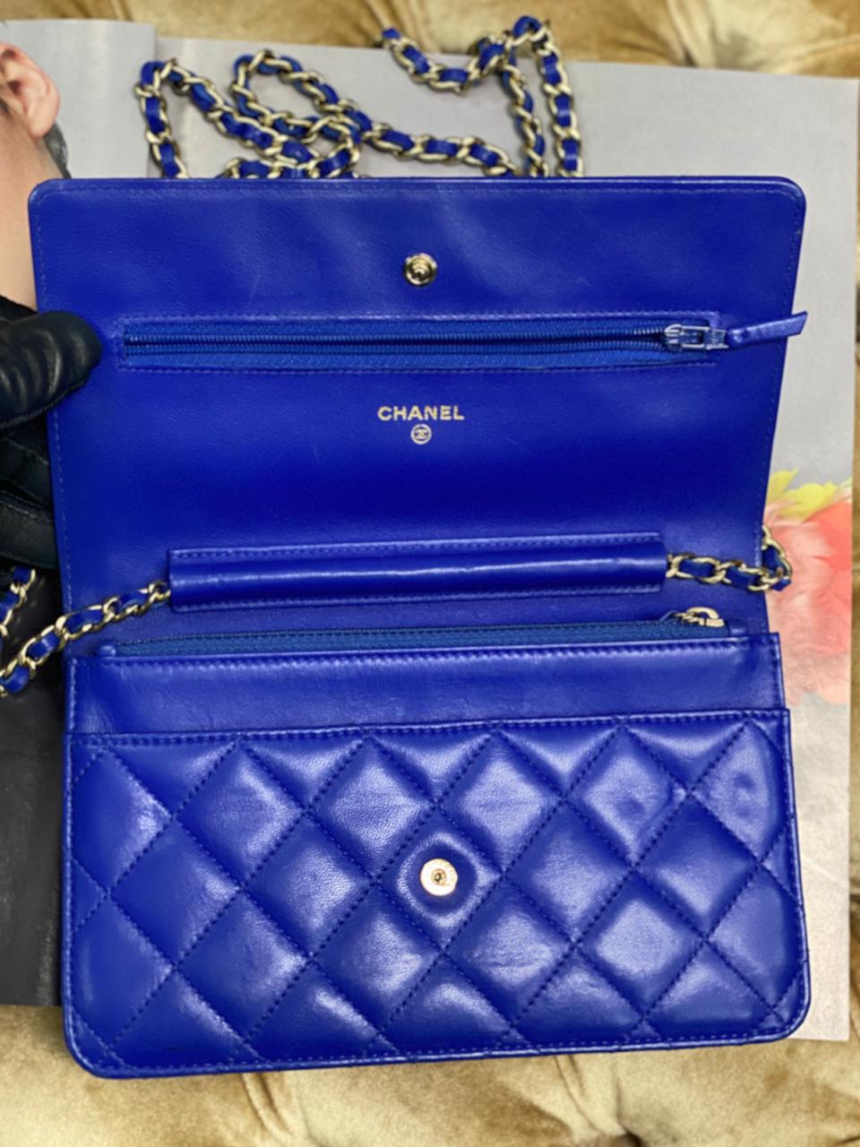 cobalt blue chanel bolsa