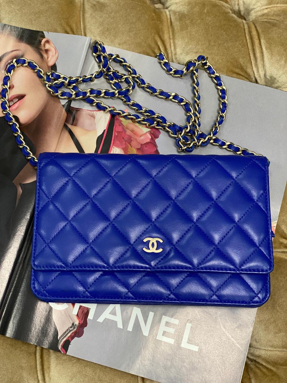 chanel cobalt blue bolsa