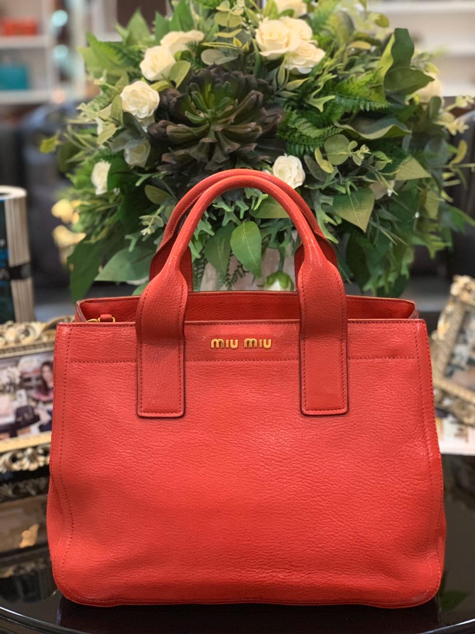 miu miu bolsa red