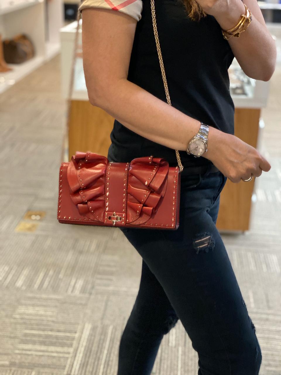valentino leather belt bolsa