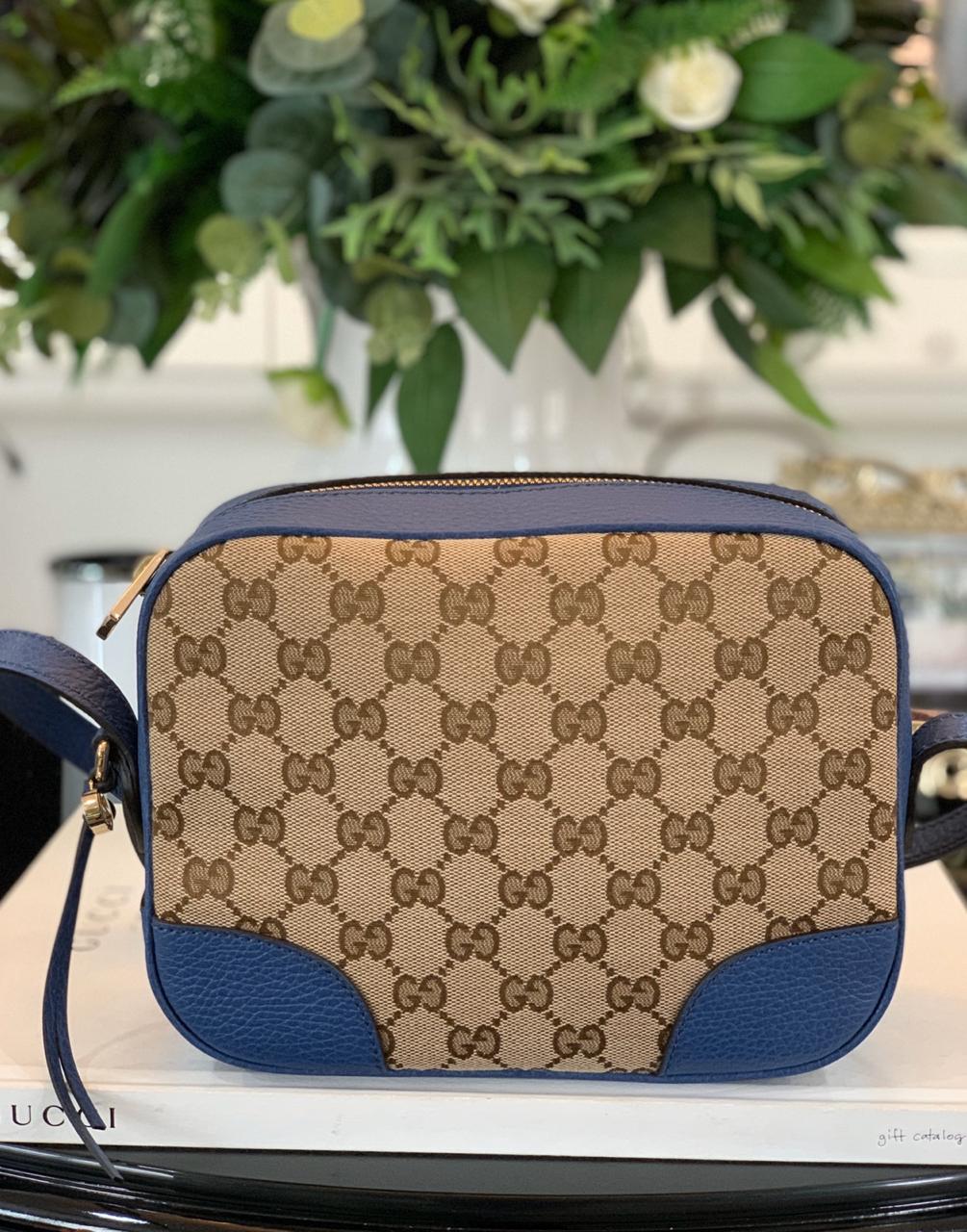 gucci brown bree crossbody bolsa