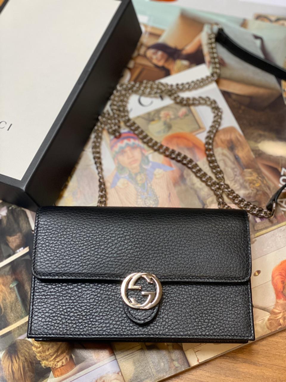 gucci interlocking chain bolsa