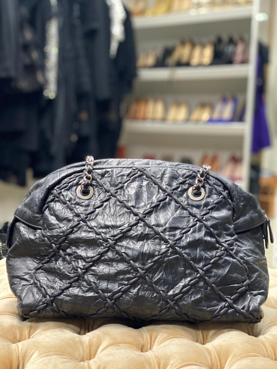 dark blue chanel bolsa