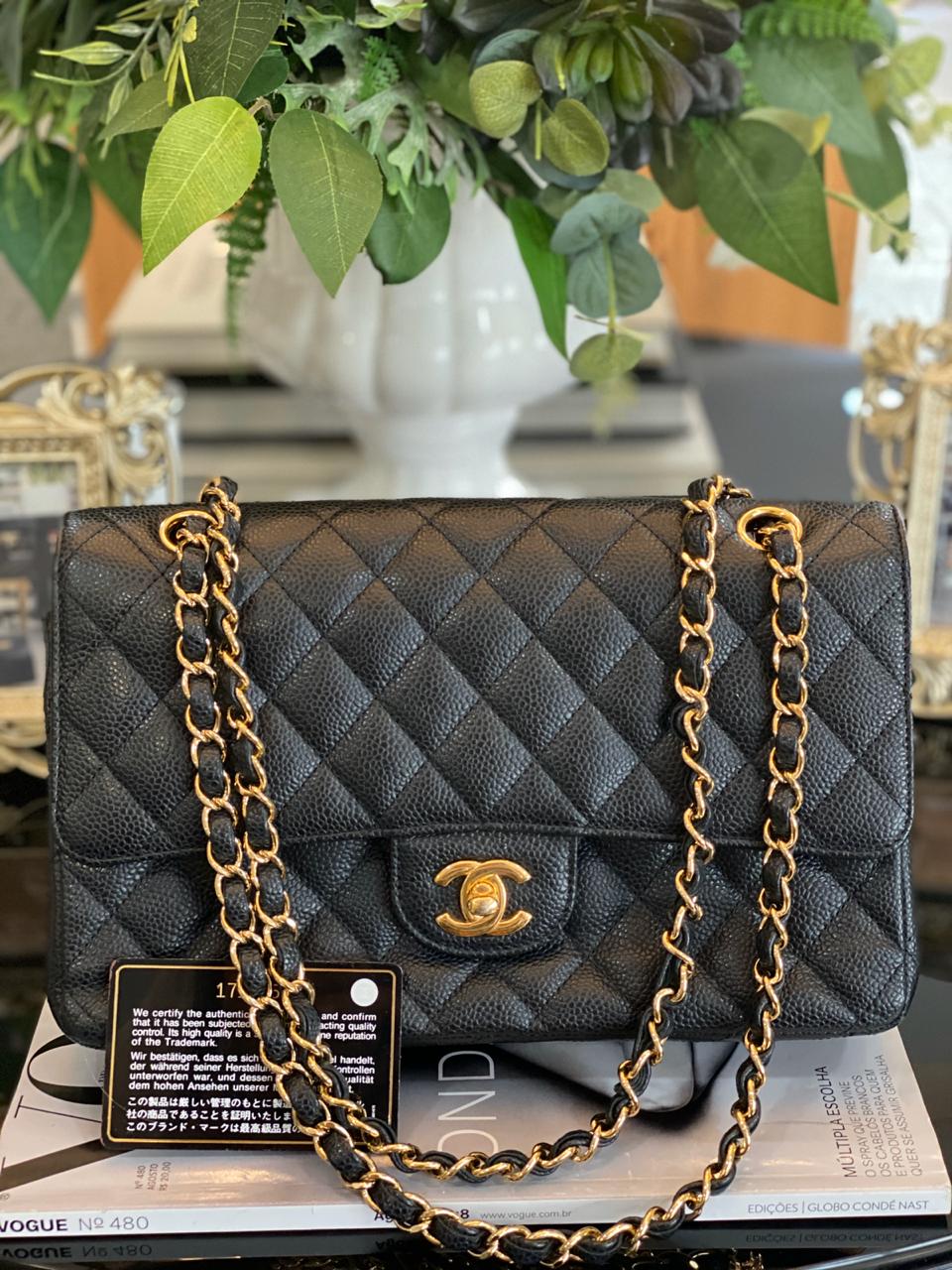 chanel double flap shoulder bolsa