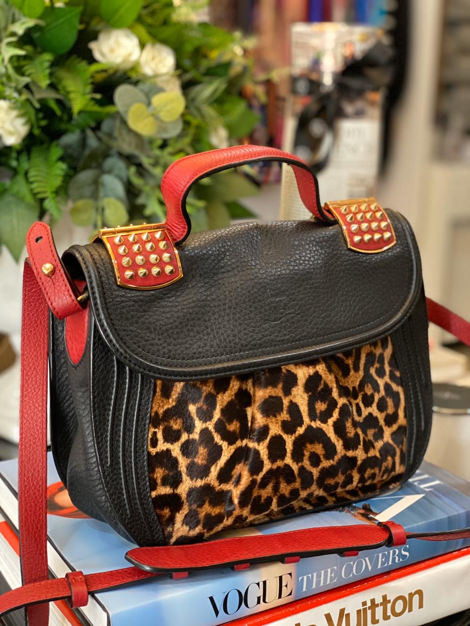 louboutin leopard bolsa
