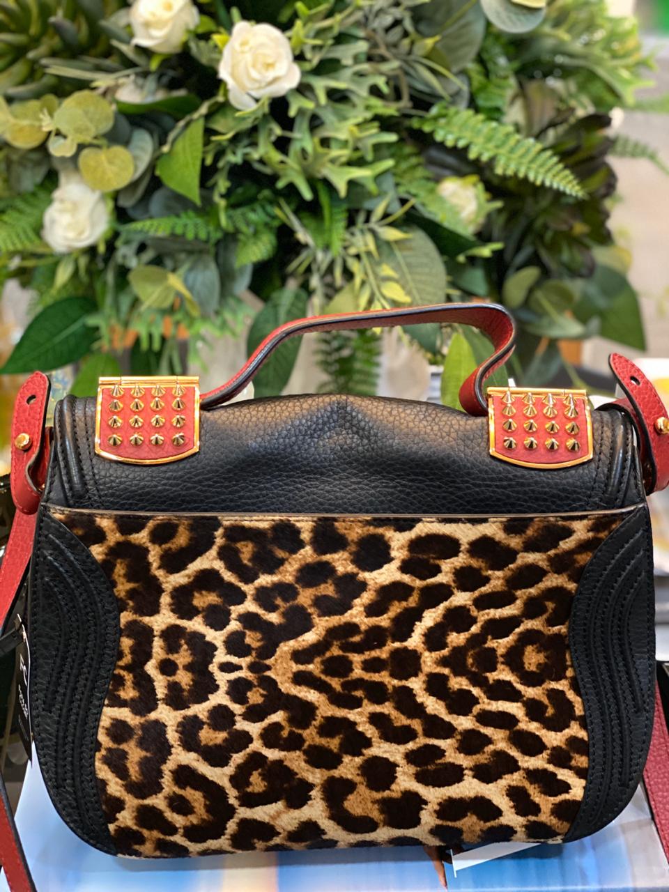 louboutin leopard bolsa
