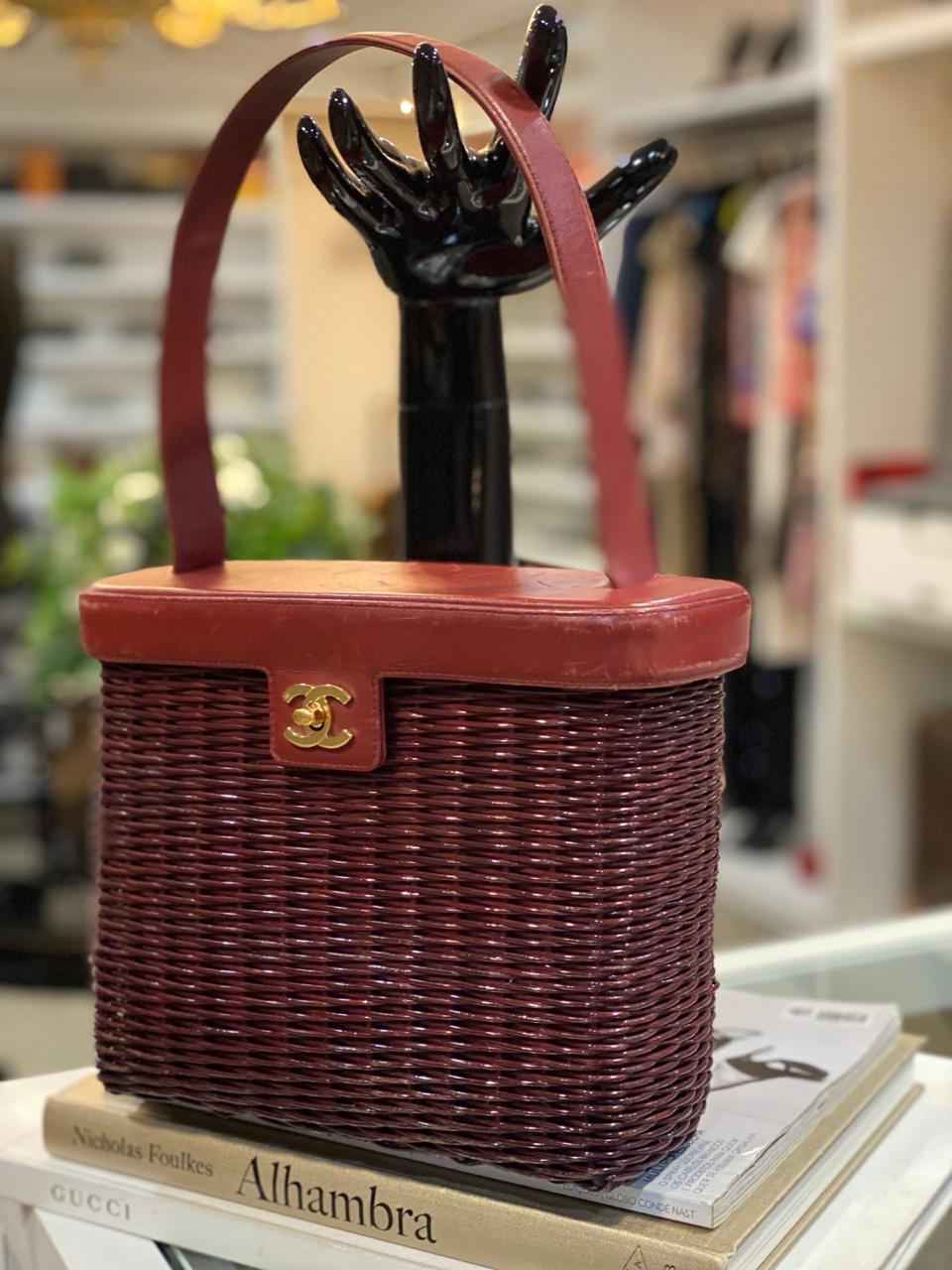 chanel top handle bolsa vintage