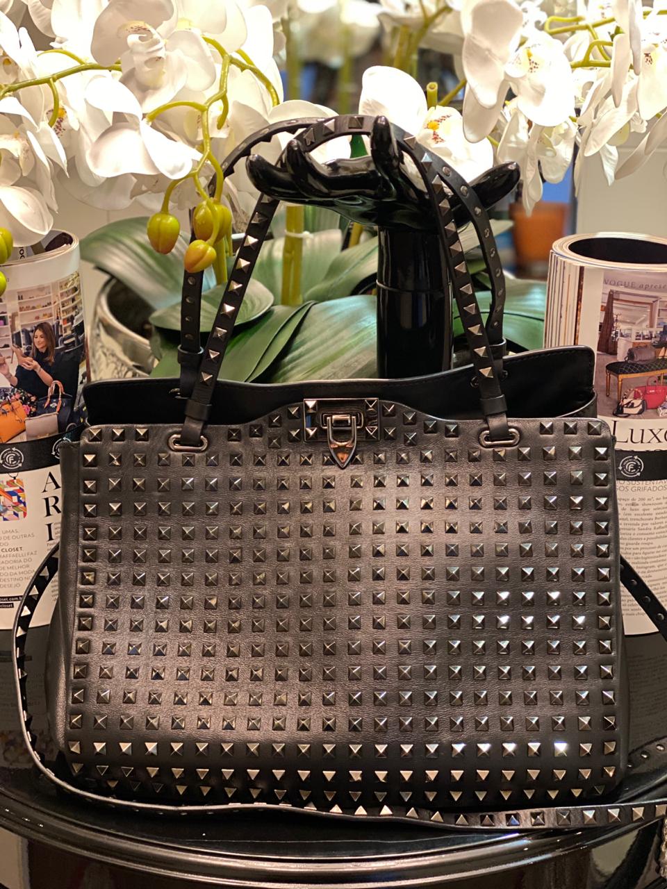 all black valentino bolsa