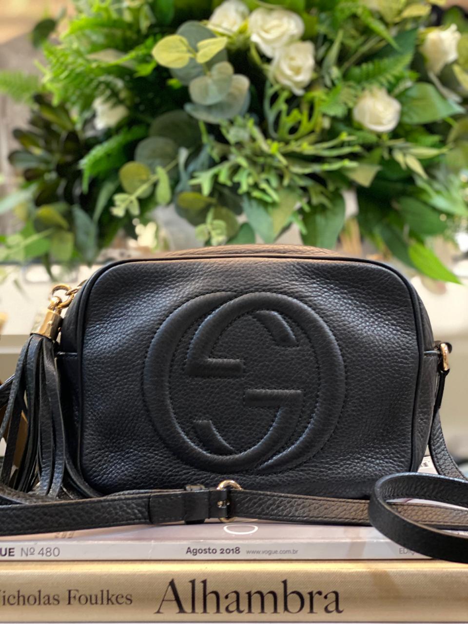 green gucci disco bolsa