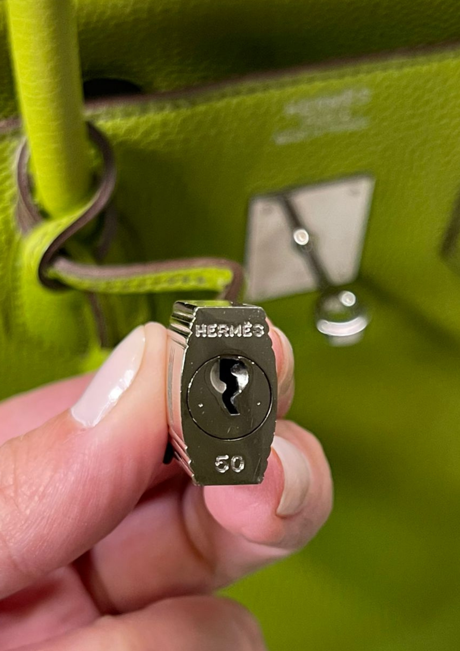 hermes bolsa lock and key
