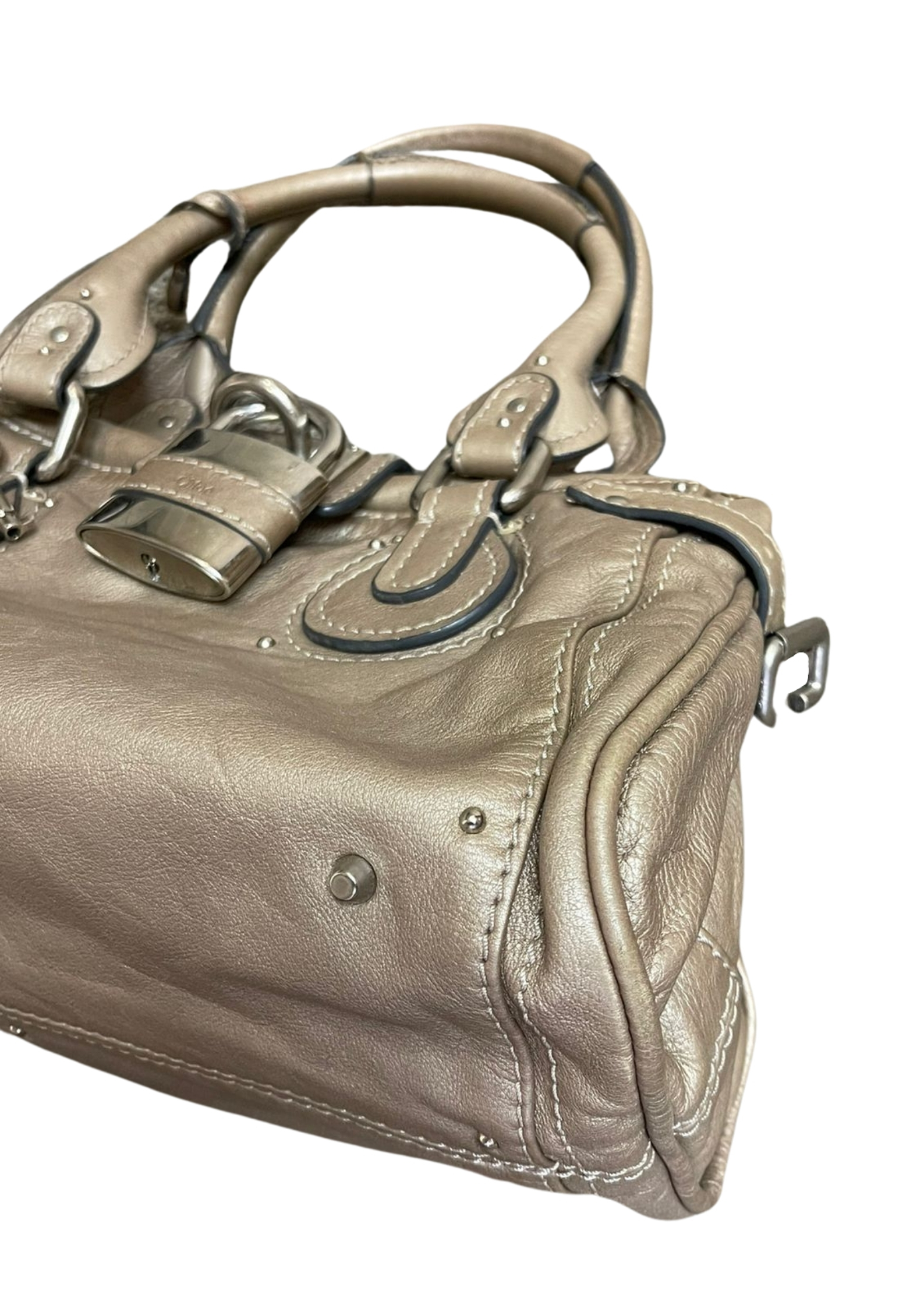 chloe bolsa with gold handle