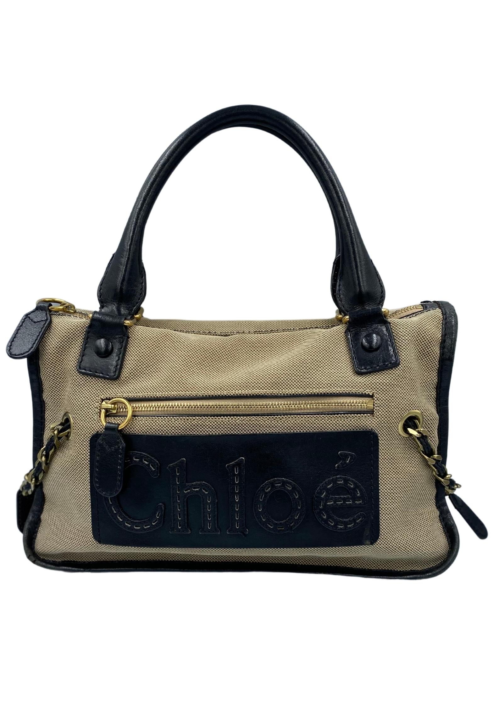 chloe canvas bolsa
